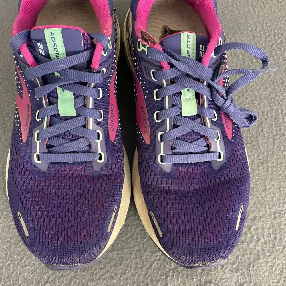Brooks Adrenaline GTS 22 1203531B403 Sneakers Women's US 8 Purple Running Shoes - Picture 4 of 15